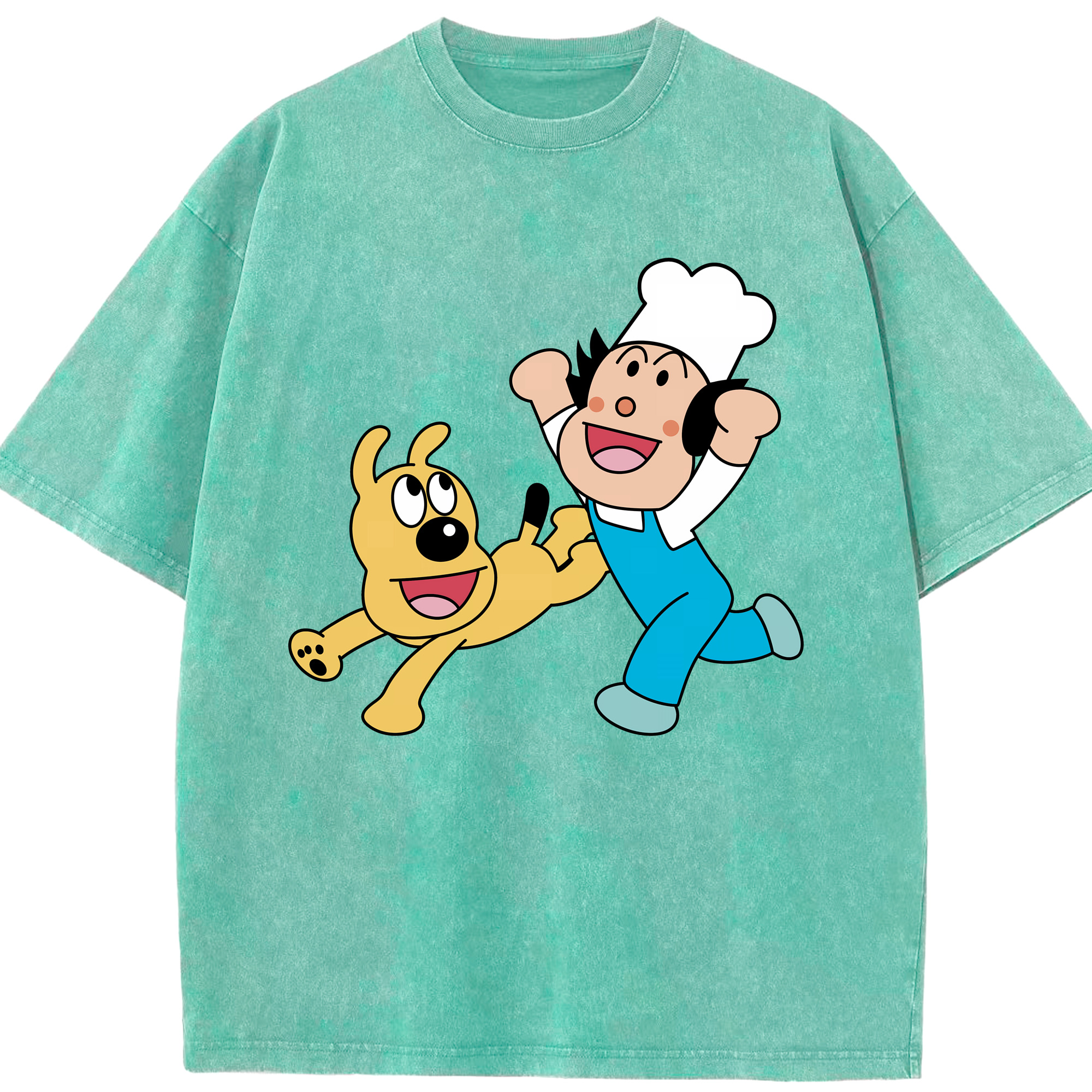 （画像用） アンパンマン Anpanman 綿100% ヴィンテージ風 半袖Tシャツ（フロントプリント）